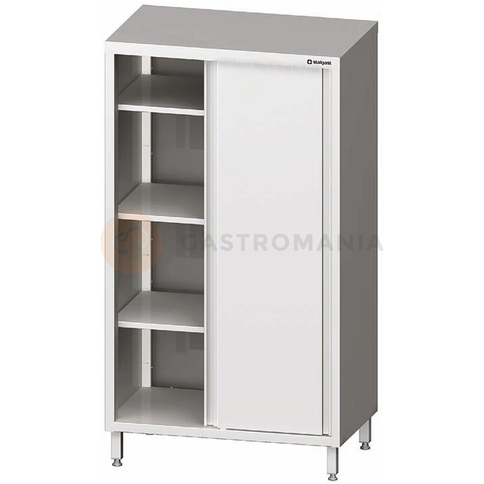 Nerezová skriňa s posuvnými dvierkami 1200x700x1800 mm, 3 police | STALGAST, 981607120