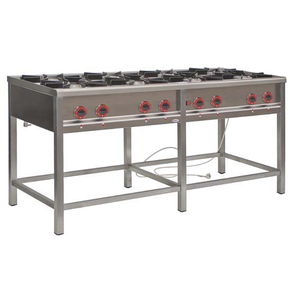 Gastronomický plynový sporák 8 horákov, 1700x700x850 mm, 41,5 kW | EGAZ, TGP-8740.II