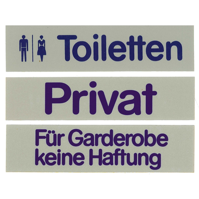 Informačné štítky &quot;Toiletten&quot; | CONTACTO, 7673/001