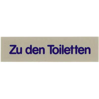 Informačné štítky &quot;Zu den Toiletten&quot; | CONTACTO, 7673/005