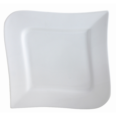 Porcelánový plytký tanier 21 x 21 cm | AMBITION, Fala