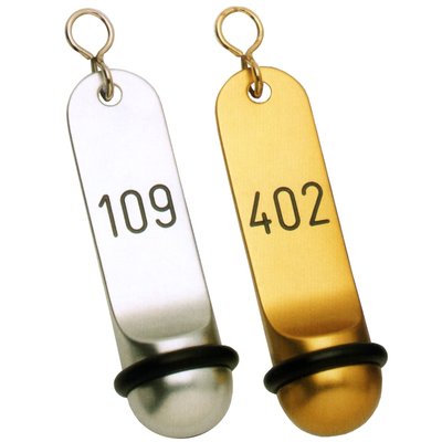 Prívesok s číslom na kľúč, strieborná farba 30x115 mm | CONTACTO, 7655/810