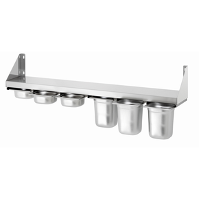 Polica na korenie 6xGN 1/6, 1200x200x20 mm | BARTSCHER, 389120