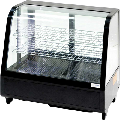 Černá chladiaca výstavná vitrína 100 l s osvetlením LED | STALGAST, 852104