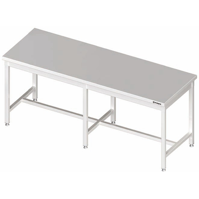 Nerezový pracovní stůl bez police 2200x700x850 mm, centrální | STALGAST, 980097220