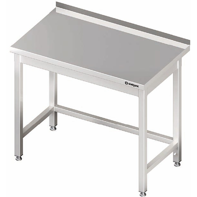 Nerezový pracovný stôl bez police 1000x600x850 mm, prístenný | STALGAST, 980026100