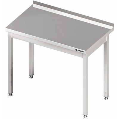 Nerezový pracovný stôl bez police 1600x600x850 mm, prístenný | STALGAST, 980016160