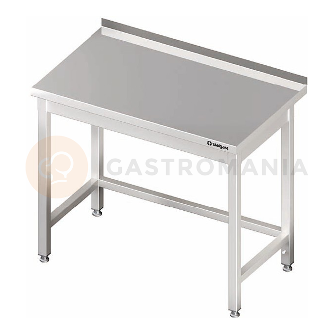 Nerezový pracovný stôl bez police 1000x600x850 mm, prístenný | STALGAST, 980026100