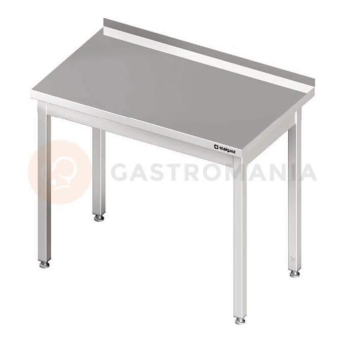 Nerezový pracovný stôl bez police 1100x700x850 mm, prístenný | STALGAST, 980017110