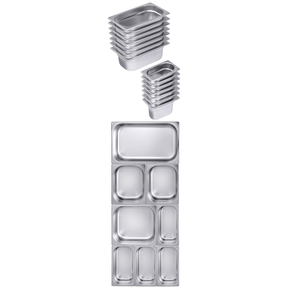 Nerezová gastronádoba GN1/4 40 mm | CONTACTO, Seria 7000