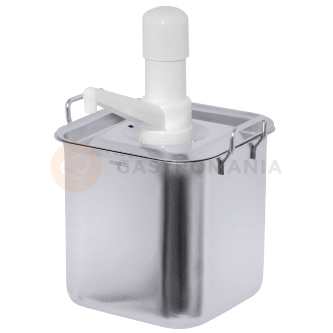 Štvorcový dávkovač s pumpičkou 3,5 l | CONTACTO, 237/035