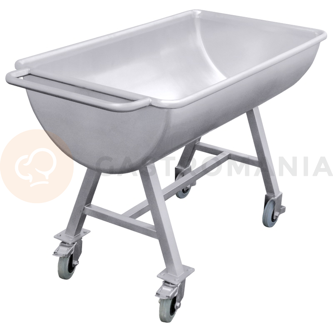 Vozík s drezom 150 l na 2 kolieskach 1100x600x800 mm | CONTACTO, 400/150