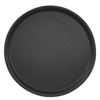 Tácka okrúhla s kaučukovým povrchom, pr. 350 mm čierna  | HENDI, 508817