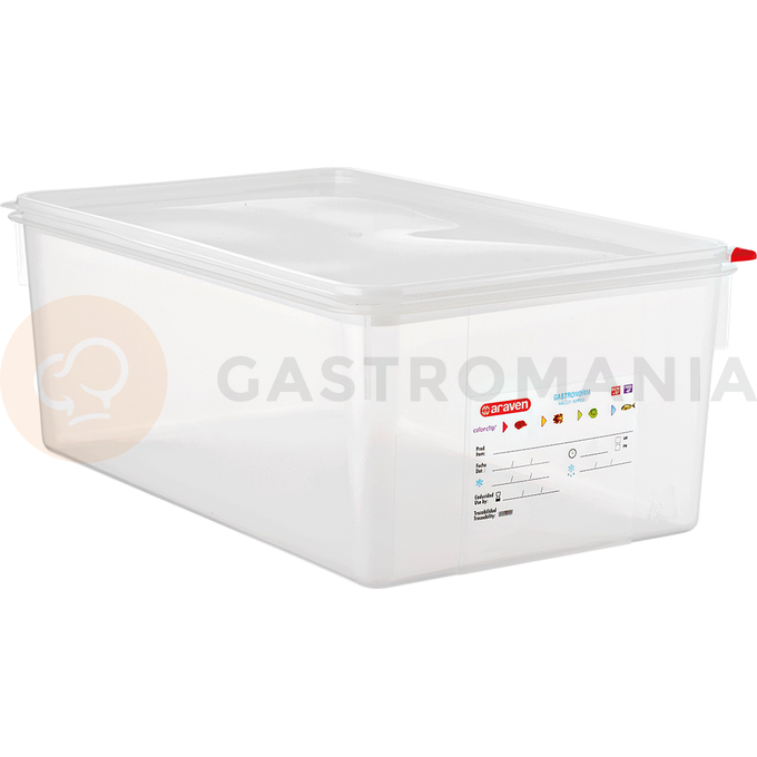 Gastronádoba GN 1/1 200 mm z polypropylénu HACCP | ARAVEN, 161205
