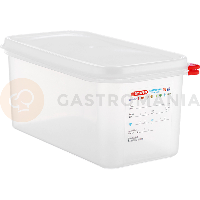 Gastronádoba GN 1/3 150 mm z polypropylénu HACCP | ARAVEN, 163155