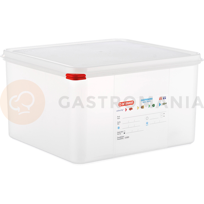 Gastronádoba GN 2/3 200 mm z polypropylénu HACCP | ARAVEN, 165205