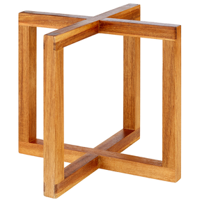 Bufetový podstavec pod nádoby, imitácia svetlého dreva, 200x200x175 mm | APS, Wood