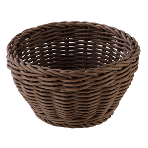 Okrúhly košik z polypropylénu, hnedý ø 160 mm | APS, Profi Line