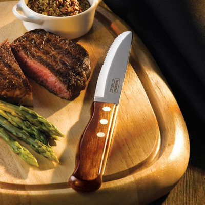 Nôž na steaky 218 mm, hnědý | TRAMONTINA, Polywood