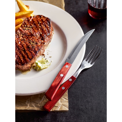 Vidlica na steaky 205 mm, červená | TRAMONTINA, Polywood
