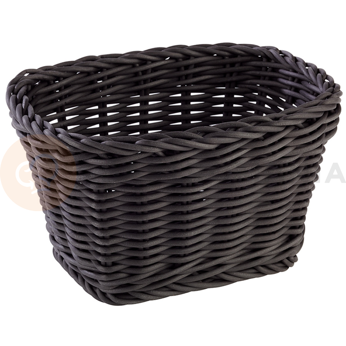 Obdĺžnikový košík z polypropylénu, čierny 170x110x90 mm | APS, Profi Line