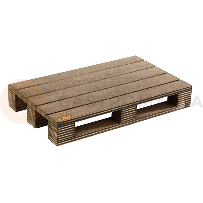 Servírovacia drevená mini paleta, 200x120x30 mm | APS, 00880