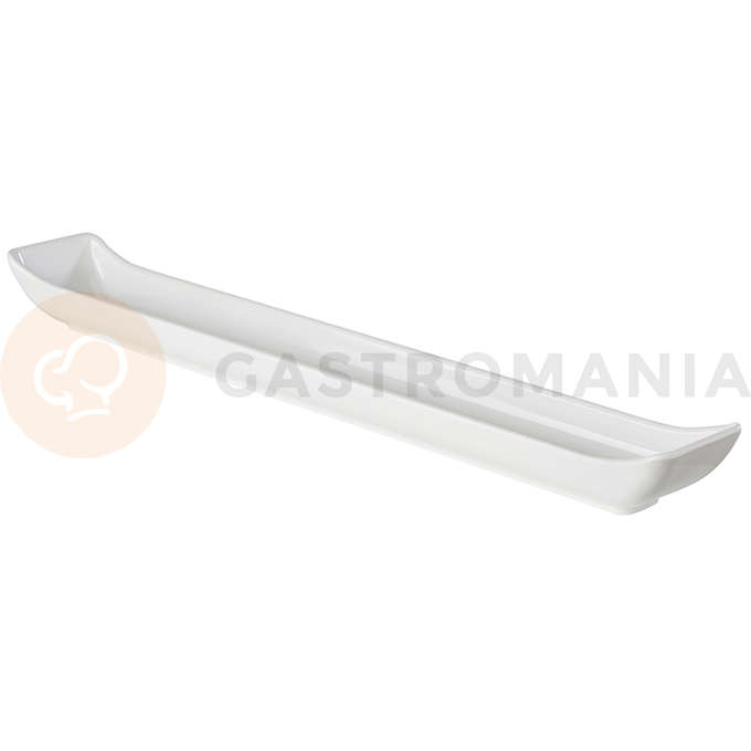 Servírovacia tácka z bieleho melamínu, 350x45 mm | APS, Mini
