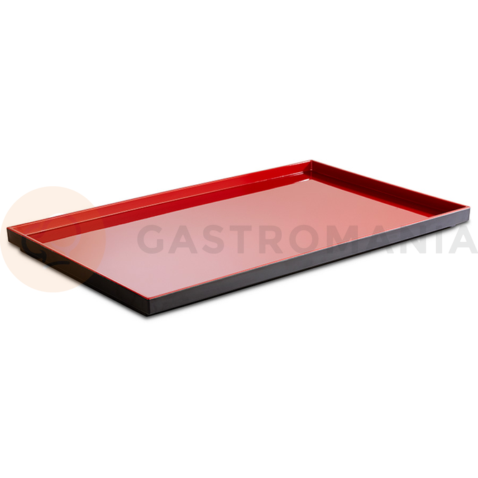 Tácka z čierno-červeného melamínu, 530x325 mm | APS, Asia Plus