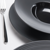 Hlboký tanier z čierneho porcelánu hladký priemer 23 cm | STALGAST, 396103