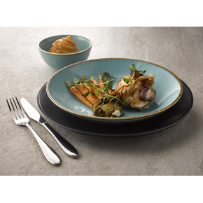 Plytký tanier z porcelánu, Ø 30 cm, tyrkysový | PORLAND, Seasons Laguna