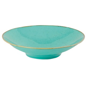 Tanier z porcelánu, Ø 26 cm, tyrkysový | PORLAND, Seasons Laguna
