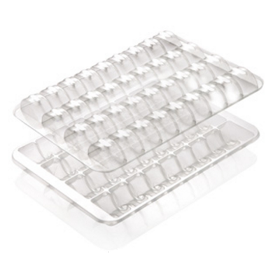 Plastová krabička na 36 makróniek, transparentná - 50 ks | ALCAS, 023/36