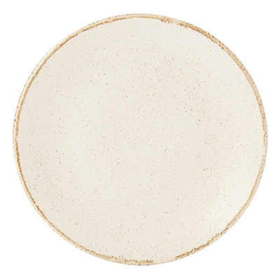Plytký tanier z porcelánu, Ø 24 cm, krémový | PORLAND, Seasons Sand