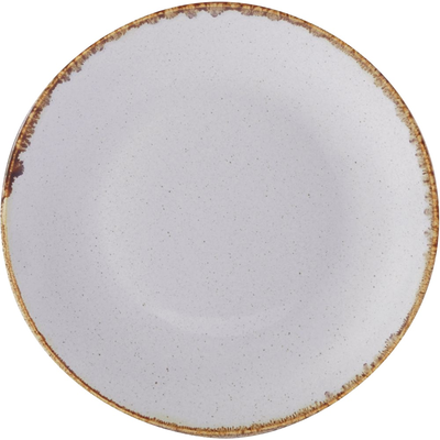 Plytký tanier z porcelánu, Ø 24 cm, svetlo šedý | PORLAND, Seasons Ashen