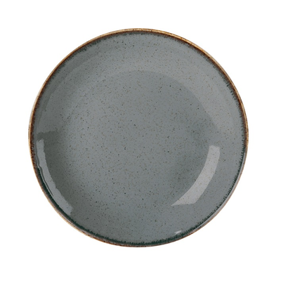 Plytký tanier z porcelánu, Ø 28 cm, šedý | PORLAND, Seasons Stone