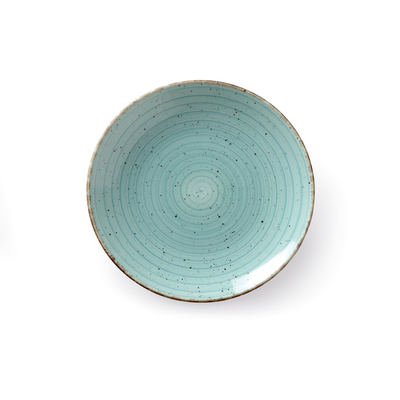 Plytký tanier z porcelánu, Ø 30 cm, modrý | FINE DINE, Turkus