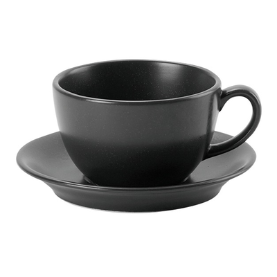 Podšálka z porcelánu, Ø 16 cm, čierny | PORLAND, Seasons Coal