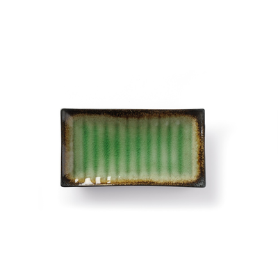 Servírovací tanier z kameniny, 27,2x15 cm, zelený | FINE DINE, Beryl