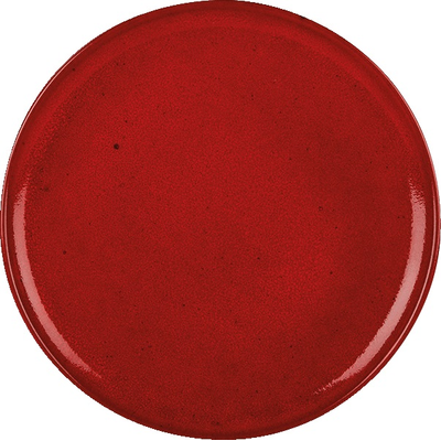 Tanier na pizzu z porcelánu, Ø 28 cm, červený | PORLAND, Seasons Magma