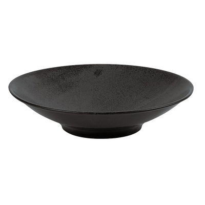 Tanier z porcelánu footed, Ø 28 cm, čierny | PORLAND, Seasons Coal