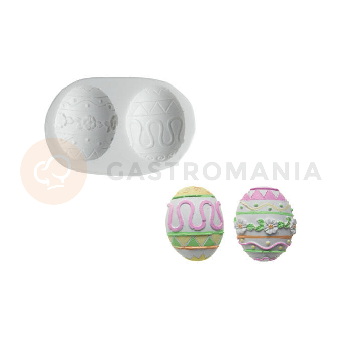 Forma na cukrovú hmotu SLK 039 - veľkonočné vajíčko, 53x43 mm | SILIKOMART, Sugarflex Eggs