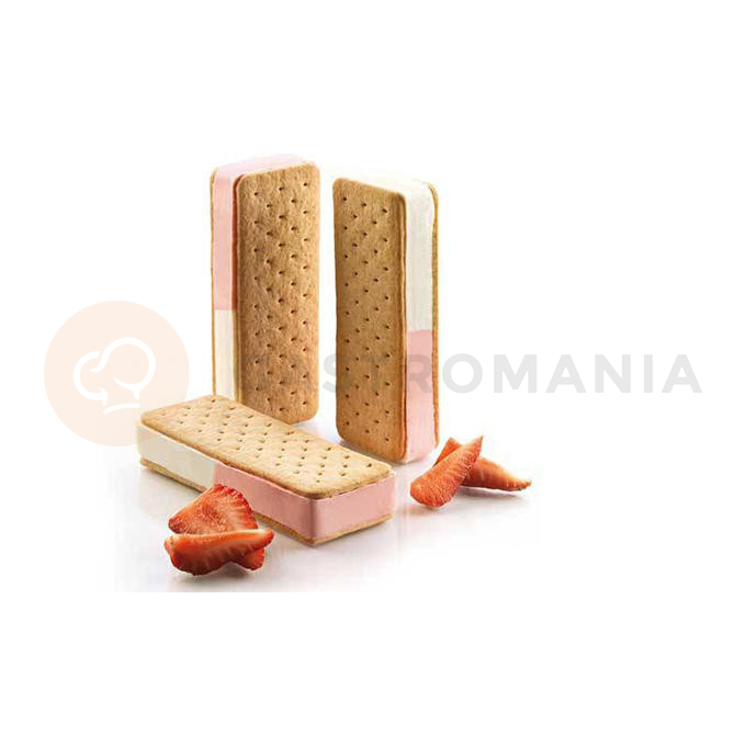 Forma na výrobu obdĺžnikových zmrzlinových sendvičov | SILIKOMART, Bisc03