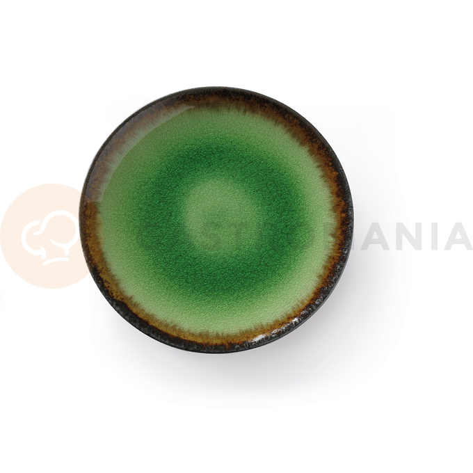 Plytký tanier z kameniny, Ø 25,4 cm, zelený | FINE DINE, Beryl