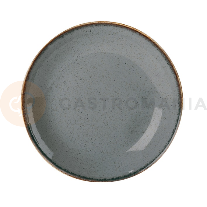 Plytký tanier z porcelánu, Ø 28 cm, šedý | PORLAND, Seasons Stone