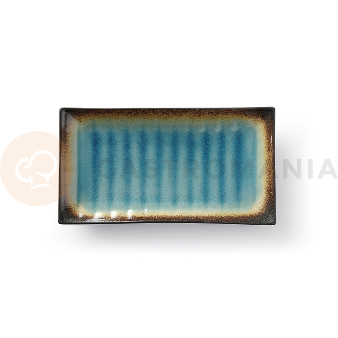 Servírovací tanier z kameniny, 27,2x15 cm, modrá | FINE DINE, Lazur