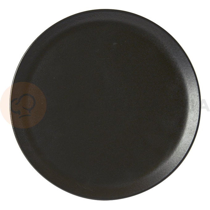 Tanier na pizzu z porcelánu, Ø 32 cm, čierny | PORLAND, Seasons Coal