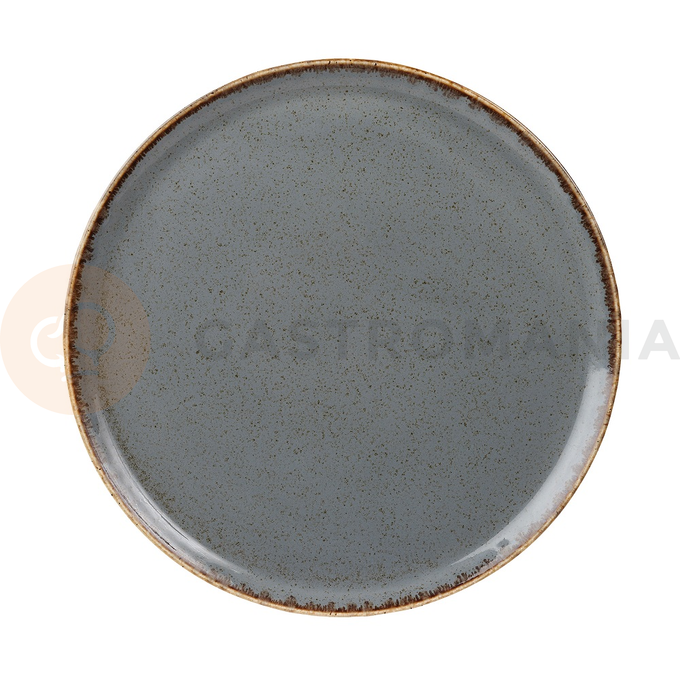 Tanier na pizzu z porcelánu, Ø 32 cm, šedý | PORLAND, Seasons Stone