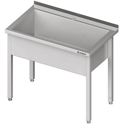Pracovný stôl s jednokomorovou vaňou, hl. 300 mm, 600x600x850 mm | STALGAST, 981336060