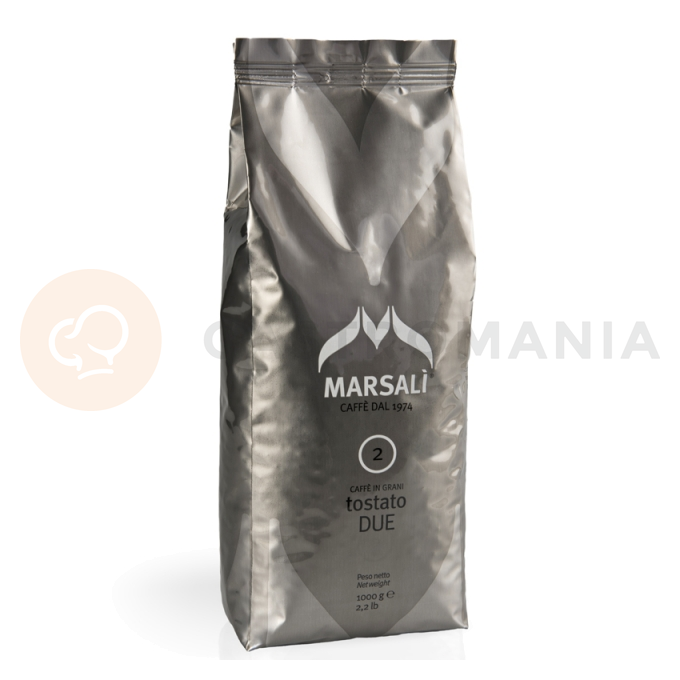 Káva zrnková 1 kg - 70% Arabica, 30% Robusta | MARSALI, Tostato DUE
