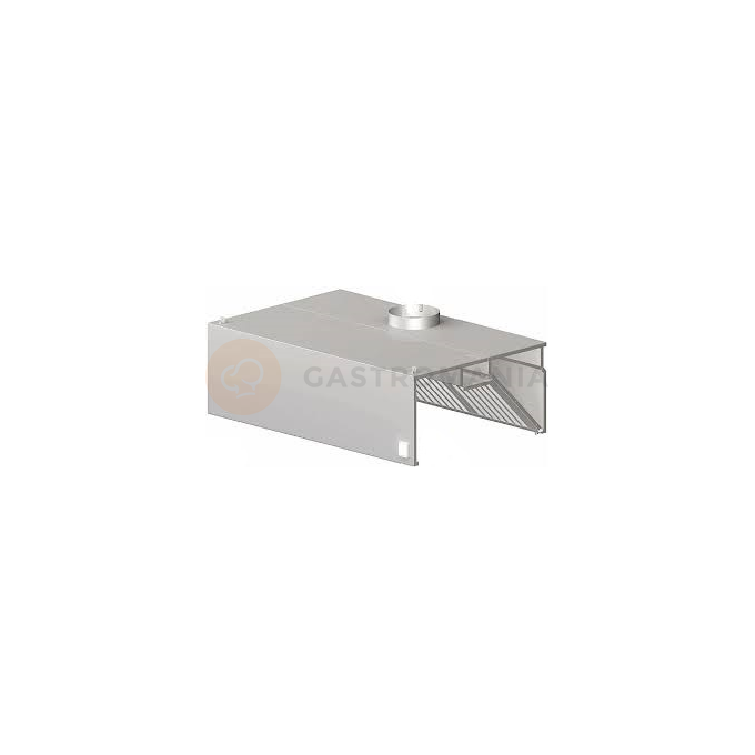 Nástenný digestor - skriňový 4100x1200x450 mm | STALGAST, 9820612410